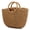 Brown, variant on YYuan Summer Straw Beach Purse Woven Handbag for Women Natural Boho Half Moon Bag