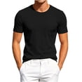 thumbnail image 2 of HAOTAGS Men’s Athletic T-Shirt Breathable Mesh Short Sleeve Running Shirts Moisture-Wicking Lightweight, with Pocket Crew Neck Tops Black Size L, 2 of 10