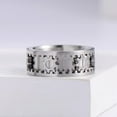 thumbnail image 2 of Stainless Steel Gear Ring For Men And Women Unisex Mechanical Design Silver Tone Statement Jewelry Everyday Use, 2 of 5