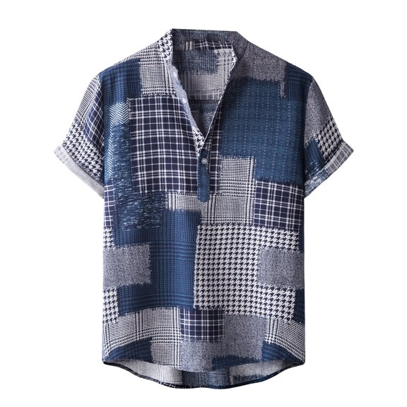 cllios Hawaiian Shirts for Men Summer Graphic Beach Shirt Casual Short Sleeve Shirts Button Down Big and Tall Aloha Shirt Top for Beach Holiday