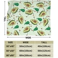 thumbnail image 3 of Yibo Avocado Blanket Gifts Lightweight Flannel for Kids Girls Adults Bed Sofa Couch, 3 of 6