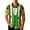 Shirt - A04 Green, variant on Xdegoge Mens Short Sleeve Button Down Shirts Shamrock Print Irish Green Shirt Unisex Casual Loose Lapel Top Spring Summer Outdoor Lightweight Breathable Tops