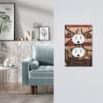 thumbnail image 2 of Zufioo Patriotic Deer Soldier Salute Print Switch Wall Plate, Dustproof and Heat-resistant Decorative Wall Switch Cover, Suitable for Residential and Commercial Areas-Mid-size, 2 of 8