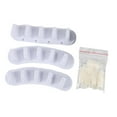 thumbnail image 3 of Gazechimp 3 Pieces Nail Art Supplies Practice Holder for Home Salon Beginner White, 3 of 8