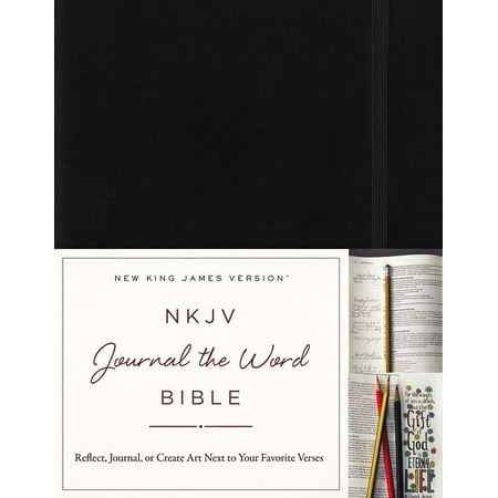 nkjv journal the word bible hardcover black red letter edition reflect