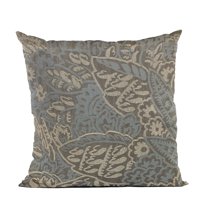 Plutus Brands Blue Plutus Festive Jacquard Luxury Throw Pillow 24 in x 24in, Double Sided 24" x 24"
