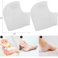 thumbnail image 4 of Gel Heel Protectors Pads Silicone Heel Cups Cushion for Heel Pain Relief, Feet Pressure Sores Heel Spur Dry Cracked Achilles(8Pai, 4 of 6