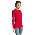 thumbnail image 3 of Sol's Polo Piqué à Manches Longues Parfait pour Femmes, 3 of 7