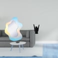 thumbnail image 2 of Escultura De Espejo Acrílico Con Forma De Onda Reflectante Que Representa Un Gesto Con La Mano, Ideal Para La Decoración De Paredes En Baños Y Dormitorios Modernos, Apartamentos Y, 2 of 8