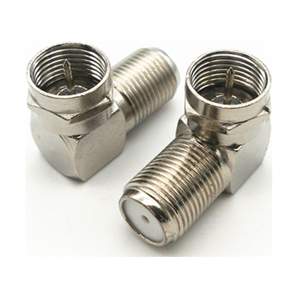 F male to F female Adapter 90 degrees Cable TV Coaxial Coax Connector Adapter