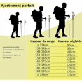 thumbnail image 3 of Bâtons de Randonnée Pliables, Bâtons de Marche Ultra Légers en Carbone Ou Aluminium avec Verrous Rapides, Poignées en Liège Naturel Antidérapantes, Sangles de Main Rembourrées Supplémentaires pour Hommes et Femmes, 3 of 5
