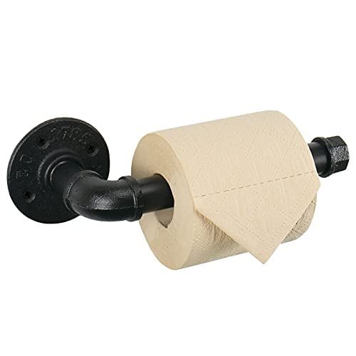 Industrial Steampunk Pipe Toilet Roll Paper Napkin Towel Holder Stand Storage 
