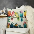 thumbnail image 2 of YINGXI on Branch with Flowers Palm Leaves Throw Pillow Cover Double-Sided Printed, Pillow Cases Cushion Covers for Home Office Decor 22x22in, 2 of 5