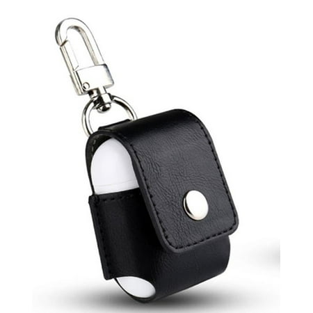 Tiehnom Airpods Case Cover, Portable Anti-lost PU Leather