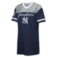thumbnail image 2 of Girls Youth Outerstuff  Navy New York Yankees Big League Cheer V-Neck T-Shirt Dress, 2 of 3