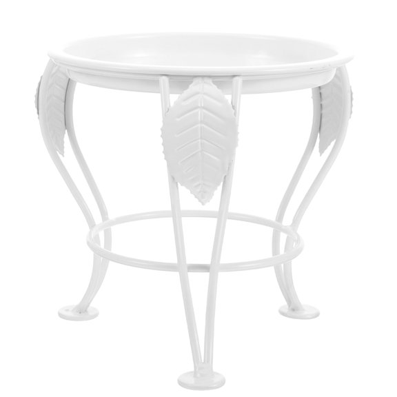 Topbathy Sturdy White Potted Rack for Raising Plants in Living Rooms and Balconies