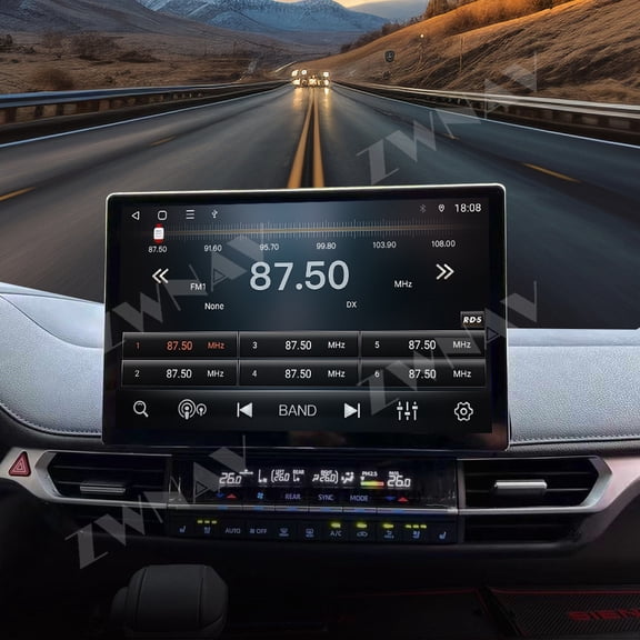 ZWNAV 13.3 inch Car Radio for Toyota Sienna 2019-2023 Wireless Carplay Android Auto Multimedia Player GPS Navigation Stereo Screen