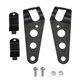 thumbnail image 1 of 2024, Soporte para faros delanteros de motocicleta, soportes de montaje para faros delanteros de 35 mm a 43 mm para Chopper Cafe Racer-Negro, 1 of 4