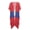 Belize Flag Print with Radiant Stripe Design, variant on HELLHERO Cute Cartoon Dog Print Beach Kimono - Lightweight Loose Swimsuit Cover Up for Summer Vacation, Poolside & Beach Trips - Gift for Dog Lovers