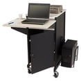 thumbnail image 6 of Oklahoma Sound PRC Series Metal Jumbo Plus Presentation Cart in Black, 6 of 13