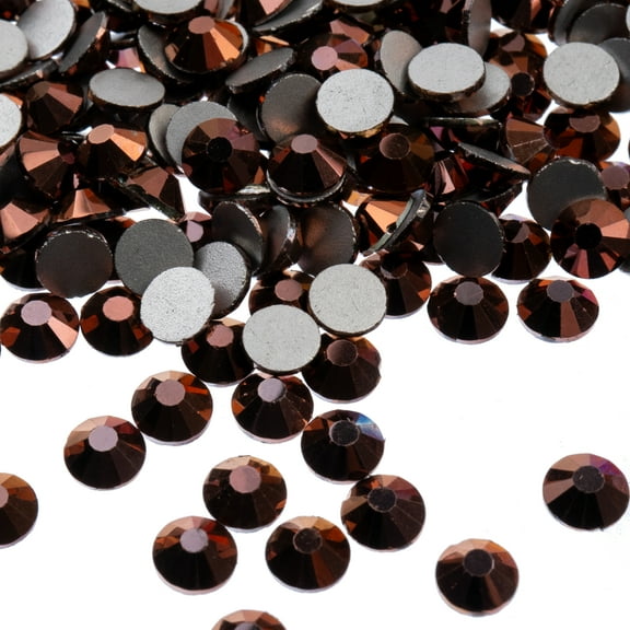 Crystal Lane DIY 1440pcs SS20 (4.7mm) Metallic Rose Gold | Glass Round Flat Back Rhinestones