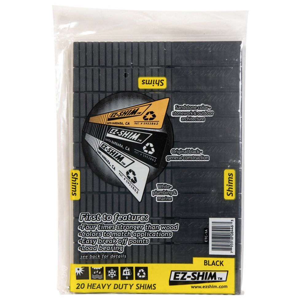 EZ SHIM 1.2 in. W x 8 in. L Plastic Heavy Duty Shims 20 pk Walmart