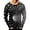 Black, variant on ZXLBBD Tshirts Shirts for Men Sports Digital 3D Printing Workout Shirts Round Neck Long Sleeve Fashion Top T Shirts for Man Casual,Blue,L