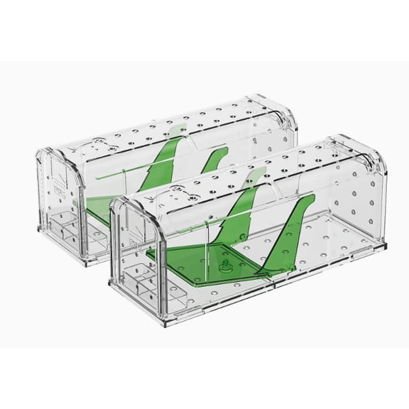 Holaki Humane Mouse Trap – Child-Resistant Indoor Rodent Traps (2-Pack/4-Pack)