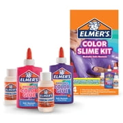Elmer's Color Slime Kit, Washable Color Glue, Assorted Colors, with Glue Slime Activator, 4 Count