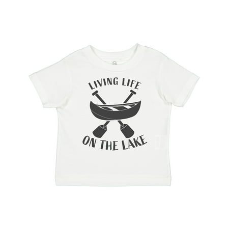 

Inktastic Living Life on the Lake Gift Toddler Boy or Toddler Girl T-Shirt