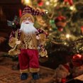 thumbnail image 3 of Estatua de travieso de pie, figura de Navidad, decoración para el hogar, sala de estar, ventana, gabinete, dormitorio, mesa de oficina, de mesa Macarena Figuras de Santa Claus, 3 of 7