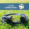thumbnail image 5 of DuroMax XP3050GC 30-Amp 50-Foot 10-Gauge L14-30 Heavy Duty Generator Power Cord for Home Power Backup, Black, 5 of 6