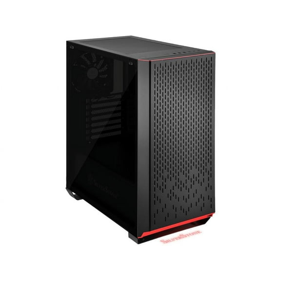 Silverstone PM02B-G (Black Tempered Glass Window) ATX/MATX Primera Chasis