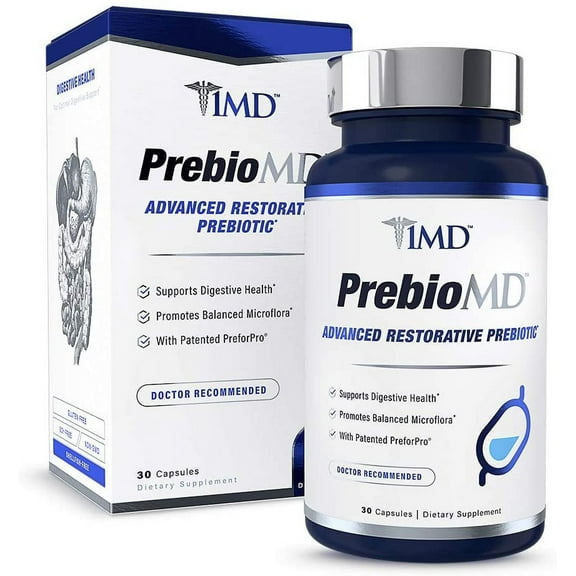1MD Nutrition PreBioMD - Prebiotic with PreforPro® | Support Healthy Digestion and Beneficial Bacteria