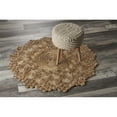 thumbnail image 5 of Woven Paths Cora 7'6" Round Brown and Tan Braided Circles Jute Area Rug, 5 of 8