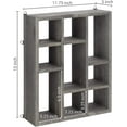MyGift 9 Cube WallMounted Vintage Gray Wood Organizer Shelf