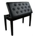 thumbnail image 2 of Piano Bench with Padded Cushion and Music Book Storage Compartment, Duet Wooden Seat, 13.7 x 29.5 x 20 inches, Load 440lb Black, 2 of 7