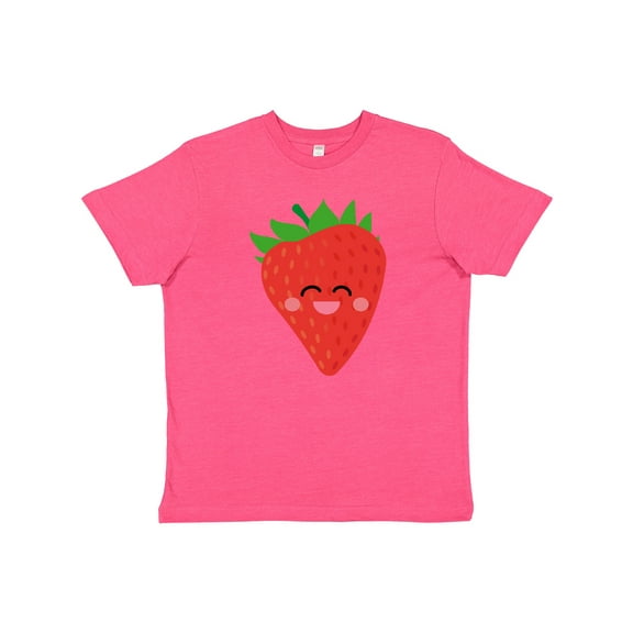 Inktastic Strawberry Kawaii Youth T-Shirt