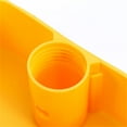 thumbnail image 4 of Durable Plastic Wall Mount Hose Holder with Built-in Hook, Easy Installation for Garden and Home Use, Yellow, 4 of 8