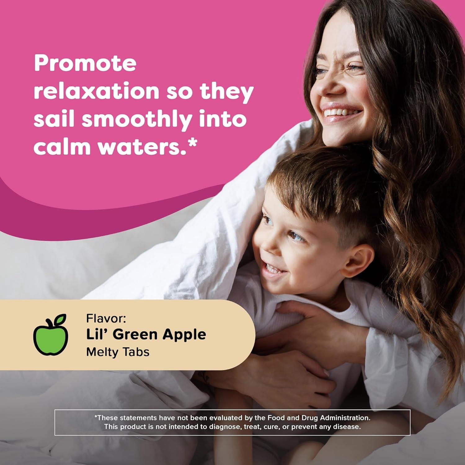 Renzo’s Captain Calm Magnesium for Kids with L-Theanine, Sugar-Free, Vegan Melty Tabs, 60 Count