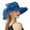 Blue, variant on Kenntucky Derby Hats for Women, Women's Solid Color Big Flower Shade English Lady Elegant Temperament Sun Hat, Sun Hats for Women Fascinators Hats for Women White