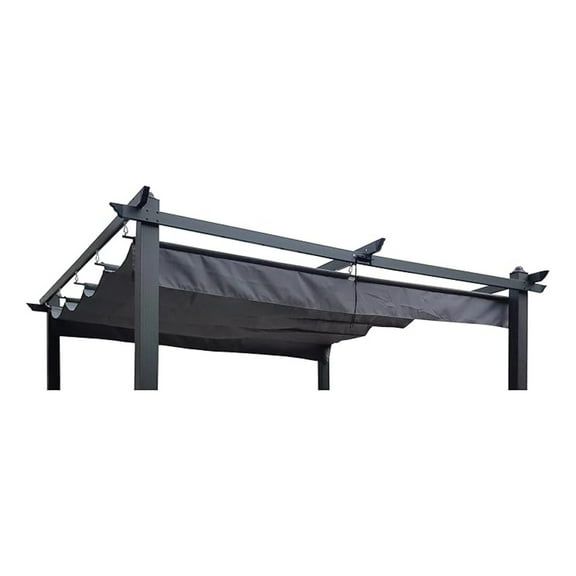 Outdoor Patio Pergola Replacement Canopy Top Cover Gazebo Replacement Shade Cover (Gray-for 13x10 Ft Pergola Frame)