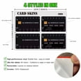 thumbnail image 5 of ALL INGENIOUS IS SIMPLE Credit Card Sticker,Debit Card Skin Cover Stickers for Key, Debit, Credit, Bank Card Card Skin for Adults 4 Pack, 5 of 5