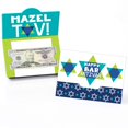 thumbnail image 1 of Big Dot of Happiness Blue Bar Mitzvah - Soportes para tarjetas de regalo y dinero para fiestas de niños - Juego de 8, 1 of 4