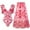 Red-B, variant on Penkiiy Women's One Piece Floral Swimsuit with Sarong Cover up Wrap Skirt 2 Piece Swimwear Beach Outfit Bathing Suit XS Red