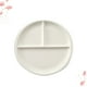 thumbnail image 4 of EeaseMX Plato de porcelana china de 20 cm, sencillo, con tres compartimentos, para desayuno, redondo, de cerámica, para decoración del hogar (estilo aleatorio), 4 of 7