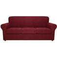 thumbnail image 2 of PENGXIANG 4PCS Stretch Textured Grid Sofa Cover Soft Couch Cover Washable Furniture Covers For Machine Washable, 2 of 2
