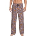 thumbnail image 2 of Kdxio Daisies Flowers Print Men's Sleep Pajama Pant Lounge Pants with Pockets, 2 of 8