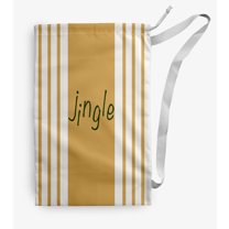 Simply Daisy Jingle on a Stripe 18 x 29 in Yellow Laundry Bag