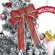 thumbnail image 5 of 10 Piezas De Lazos De Cinta Con Purpurina Para Árbol De Navidad, Adornos Colgantes Para Árboles De Navidad Para Decoraciones Navideñas, 10 Por 8 Pulgadas, 5 of 5